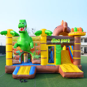 <span class=keywords><strong>Le</strong></span> château plein d'entrain des enfants gonflables de maison de rebond de parc à thème de PVC commercial <span class=keywords><strong>dans</strong></span> la conception de dinosaure - Product Image 3