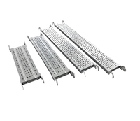 Planche de chantier ronde en acier perforé, multi-longueurs, avec bord plié et extrémité à crochet pour système d'échafaudage, vente en gros