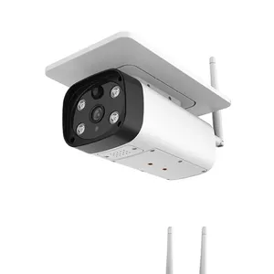 פנל סולארי חיצוני 2CH 4CH 3MP מיני NVR אלחוטי tuya CCTV שמש מערכת עם ראיית לילה שתי דרך וידאו מצלמה