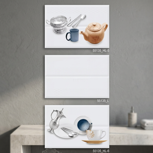 Nouveaux carreaux de mur en céramique émaillée 300x450mm finition brillante de conception de déco de cuisine super blanche pour la décoration extérieure de la maison brique réfractaire - Product Image 2