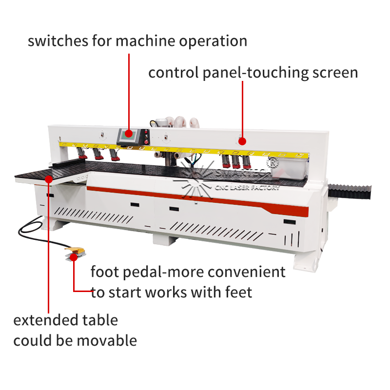 Smart Side Drilling Machine For Cabinet Door Lock Hole Cabinet Hinge Boring cnc drilling milling machine