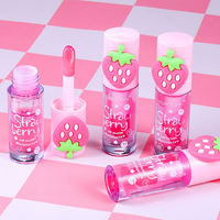 Gloss à lèvres brillant rose au design mignon, longue tenue, hydratant, végan, pour un usage quotidien, maquillage des lèvres, beauté
