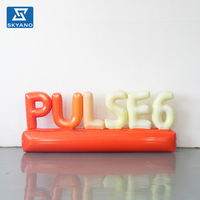 Modèle gonflable personnalisé en PVC en forme de lettre ou de mot pour activités extérieures, décoration d'ambiance commerciale et paysagère