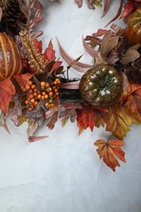 Good Price Customized 24inch Home <b>Decoration</b> Pinecorn Artificial Autumn Pumpkin Wreath - Product Image 5