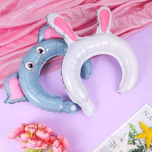 Headband Foil Animal Inflatable Hair Band Cute Cartoon Mylar Toy Balloon Halloween Valentine's Day Single Unisex - Product Image 2