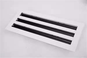 Moderne AC-Entlüftung abdeckung aus weißer Aluminium legierung Dekoratives Linearschlitz-Diffusor-Heizelement Standard-Entlüftung register gitter - Product Image 3