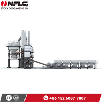 Planta Mezcladora de Asfalto NFLG de 160 Toneladas por Hora, con Control PLC, Bomba Accionada por Motor, Alta Eficiencia Operativa