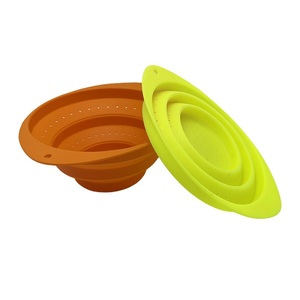 Passoire pliable multifonctionnelle en <span class=keywords><strong>silicone</strong></span> Lavabo rétractable pour légumes Accessoire de cuisine pour la maison - Product Image 1