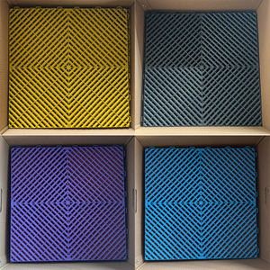 Carreaux de sol antidérapants de garage en PP Carrelage de sol en plastique pour salle de lavage de voiture - Product Image 2