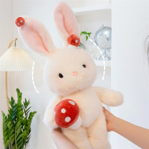 Peluche di Coniglietto Bianco Carino, Giocattolo Imbottito in Cotone PP, Bambola per Dormire, <span class=keywords><strong>Regalo</strong></span> di Compleanno per Ragazze - Product Image 5
