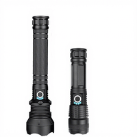 Lampe torche zoom étanche super lumineuse longue portée XHP 50 70 puissante 1500 lumens LED rechargeable tactique
