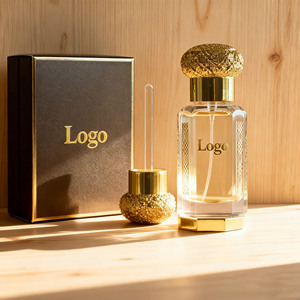 Bottiglia di Vetro Vuota per Olio di Profumo <span class=keywords><strong>con</strong></span> Tappo a Vite Inciso, Forma Ottagonale, Stile Arabo, <span class=keywords><strong>con</strong></span> Bastoncino in Vetro - Product Image 4