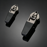 Taille # 3 tirettes de fermeture éclair en nylon à dents inversées, autobloquantes, à ressort, glissières à montage inversé pour vestes softshell d'extérieur, fermeture éclair à glissière ouverte