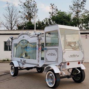 Carroza Fúnebre Eléctrica Blanca Tradicional con Caballos, Carroza Fúnebre de Cuatro Ruedas, Remolque, Venta Especial, Transporte - Product Image 3