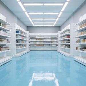 Revêtement époxy de qualité pharmaceutique avec propriétés antimicrobiennes pour laboratoire, usine et centre commercial de luxe - Product Image 3