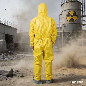 <span class=keywords><strong>La</strong></span> combinaison de protection de type mono, de couleur jaune, laminée avec du PE, convient à <span class=keywords><strong>la</strong></span> protection contre les particules solides. - Product Image 6