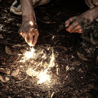 Kit allume-feu de survie en acier inoxydable avec silex de magnésium pour accessoires de camping