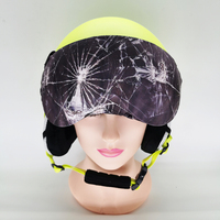 Housse de visière de casque de ski élastique personnalisée, housse de coussin