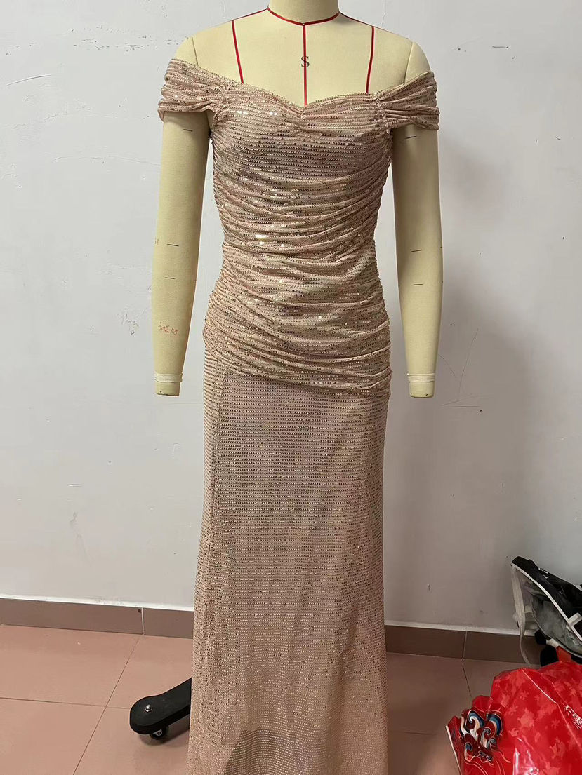 party dresses gold color