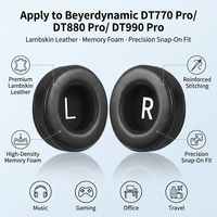 Kit de réparation de coussinets d'oreille de remplacement Beyerdynamic DT880 Pro/DT990 Pro pour DT770 Pro, confortables et résistants à la transpiration