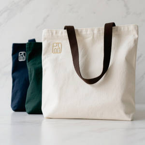 Sac fourre-tout en coton rose personnalisé avec poignée à bandoulière imprimée avec logo tissu en toile écologique pour le shopping - Product Image 1