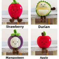 Jouet en peluche écologique mignon en forme de légumes et fruits, poupée de simulation maïs, chou-fleur, pomme, cadeau de mariage en polyester et coton PP