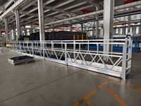 Plateforme de travail suspendue électrique en acier ZLP800, nacelle de levage CE ISO pour la maintenance des façades de bâtiments