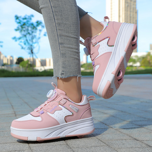 <span class=keywords><strong>Pattini</strong></span> a rotelle regolabili a 4 ruote per ragazzi, scarpe sportive alla moda per bambini per il tempo libero all'aperto, per studenti - Product Image 3