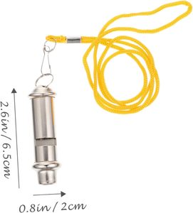 Sifflet professionnel en métal, acier inoxydable et laiton, avec étui en plastique - Product Image 3