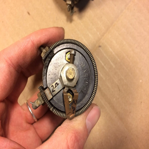 Nouveaux réostats vintage Marmol originaux en stock, années 1930-1940, résistances radio, potentiomètres avec boutons - Product Image 6