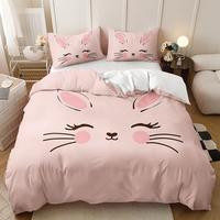 Ensemble de housse de couette dessin animé 3D coloré ensemble de literie pour enfants/adultes léger et sans plis