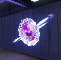 Écran LED transparent contrôlé par ordinateur et téléphone P3.91/P7.81/P10.4 Haute luminosité IP65 Étanche Montable au mur