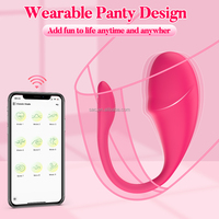 SacKnove Neue Vollsilikon 9 Frequenz Telefonfernbedienung Sextoys G-Punkt Mini Tragbare Vibrationshose Ei App-Gesteuerter Vibrator