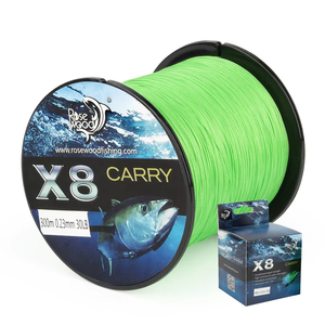 Spinpoler tressé ligne de pêche mer pêche en eau salée 8 brins vert 300m PE Trenzado Pesca bar carpe <span class=keywords><strong>truite</strong></span> eau salée eau douce - Product Image 1