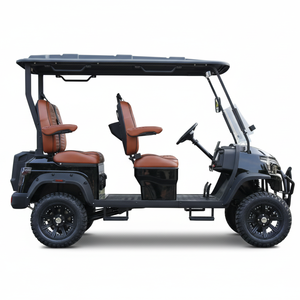 Voiture <span class=keywords><strong>de</strong></span> <span class=keywords><strong>golf</strong></span> électrique 4 places surélevée avec batterie au lithium 48V, certifiée CE, personnalisable pour adultes - Product Image 4