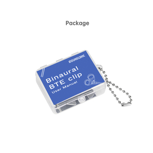 สายคล้องกันหล่นสำหรับเครื่องช่วยฟังแบบ <span class=keywords><strong>BTE</strong></span> สีเบจ พร้อมคลิปหนีบกระจก ป้องกันการสูญหาย - Product Image 4