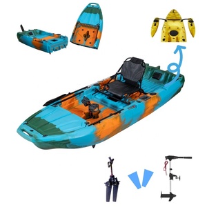 Nuevo <span class=keywords><strong>Kayak</strong></span> Modular Ancho LSF 2025 de 2 Piezas <span class=keywords><strong>con</strong></span> Aleta de Pedal Desmontable, Escotilla Grande para Peces Vivos y <span class=keywords><strong>Ruedas</strong></span> para Remar al Aire Libre - Product Image 2