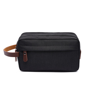 Prezzo all'ingrosso borsa cosmetica in poliestere borsa per il trucco borsa cosmetica da viaggio portatile di grande capacità - Product Image 2