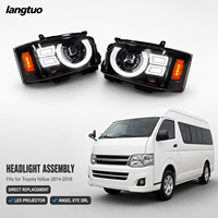 Phare de projecteur LED modifié avec DRL pour Toyota Hiace 2014-2018 KDH200 Van, haute luminosité, LED 12V