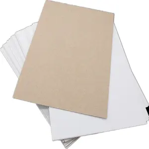 Geri dönüşümlü kağıt hamuru tarzı kaplamalı sert çift katlı levha gri arka kağıt