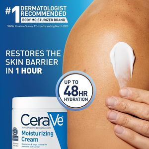 Crème hydratante 100% USA 8 oz pour peaux normales à sèches avec acide hyaluronique et céramides, texture riche - Product Image 5