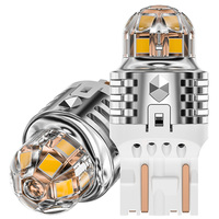 Lampu lebar otomatis Amber merah putih Super terang 12-50v 5w 3030 emc 500LM 1156 1157 3156 3157 7440 7443 BA15S BA15S BAY15D