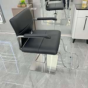 Chaise de coiffure professionnelle de luxe noire pour salon de beauté, mobilier de salon de coiffure, chaises de barbier pour barbershop, vente en gros - Product Image 2