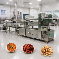 Machine industrielle de fabrication de granulés de blé frit, équipement pour snacks de haricots frits, machine d'emballage pour haricots verts et haricots frits