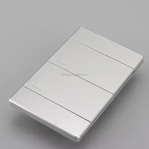silver 10a modular single one 1 gang 2 two way wall light power wall board switches electrical supplies for home switch