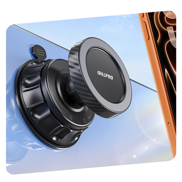 N52 Strong Magnet Car Dashboard Suction Cup Foldable 360 Degrees Flexible Magnetic Mobile Phone Holder Mount Desk Black 4-7 Inch