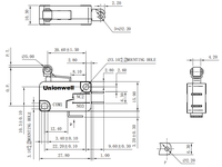 Micro-interrupteur de base série G5H16 à haute température de fonctionnement 25T150 16A SPDT 125VAC/250VAC avec bornes à souder