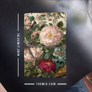 Carnet de bureau A6 fait à la main au design vintage 80 feuilles de métal Tether close Metal Deco avec Léopard Oiseaux <span class=keywords><strong>Butterfl</strong></span> - Product Image 6