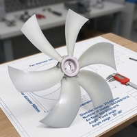Ventilateur axial multi-panneaux réglable sur mesure en nylon WindRise S14-PAG pour pulvérisateur, moissonneuse, chariot élévateur