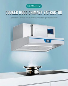 Extractor de chimenea vertical eléctrica RUITAI, campana extractora de isla para cocina para hoteles - Product Image 5